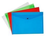 Q-Connect Polypropylene Document Folder A4 Assorted (Pack of 12)