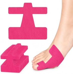 Upgrade Pre-cut Bunion Corrector Kinesiology Tape,Elastic Breathable Latex-Free Elastic Bunion Relief Sticker for Big Toe Alignment,Waterproof Hallux Valgus Toe Support for Men & Women (Pink, 80 PCS)