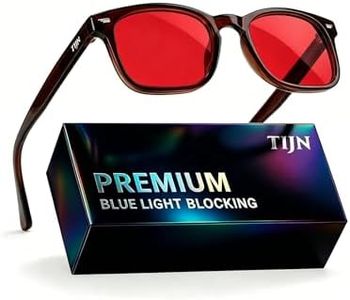 TIJN Blue Light Blocking Glasses for Women Men Premuim Frame Square Nerd Eyeglasses Anti Blue Ray Computer Screen Glasses