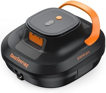 CoasTeering Cordless Robotic Pool Vacuum Cleaner, Pool Vacuum Robot with 120 Mins Runtime, Dual Brushless Motors, 3X Longer Lifespan, Powerful Suction, Ideal for Above Ground Pools up to 1292 Sq.Ft