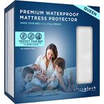 UltraPlush Queen Waterproof Mattress Protector - Bedwetting, Mites, Bed Bug Cover