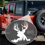 Buck Lying Down (H6) Deer Hunting Vinyl Decal Sticker Car/Truck Laptop/Netbook Window 6" Inch- by CustomDecal US