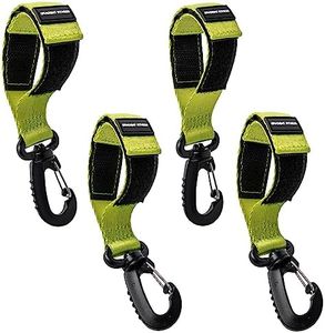 Gradient Fitness 4 Pieces Kayak Paddle Clip, Sup Paddleboard Keeper Paddle Clip Paddle Holder (Green)
