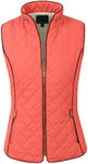 NE PEOPLE Womens Lightweight Quilted Zip Up Stand Collar Padded Vest S-3XL