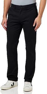 Tommy Hilfiger Men's 1985 Denton Chino (Straight Fit) Black, Black, 36 32
