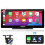 Carpuride W103 Pro with Wireless Bluetooth Transmission Portable Carplay & Andorid Auto Car Stereo, 10.3 inch 1080P Touch Screen, Mirror Link/GPS/Siri/FM/G00gle, Backup Cam, Dashboard Mounted