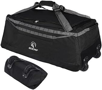 REDCAMP Foldable Duffle Bag with Wheels, 140l Black