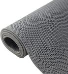 BWKJMY Drainage Non Slip Floor Mat 0.9x3m 5.5mm Thick Commercial Rubber Mat Garage Pools Restaurant Bars Bathroom Patio Outdoor Indoor Splash Matting, Waterproof Carpet Grey Mat