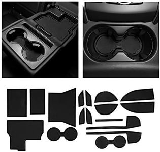 CupHolderHero fits Mazda CX5 Accessories 2017-2024 Premium Custom Interior Non-Slip Anti Dust Cup Holder Inserts, Center Console Liner Mats, Door Pocket Liners 17pc Set (Solid Black)