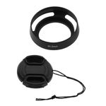 SG Store 40.5mm Lens Hood and Lens Cap Cover Compatible with Sony Alpha ZV-E10 ZV-1F ZV1F A6600 A6500 A6400 A6300 A6100 A6000 A5100 A5000 with E PZ 16-50mm f/3.5-5.6 OSS Lens