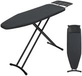 Ironing Board 48x15, Wide Heavy Duty Full Size Iron Board with Retractable Iron Rest, BlissBoard Sturdy Frame with Ultra Thick Padding, Heat-Resistant Cover, Height-Adjustable
