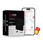 Fleettrack Wireless Magnetic GPS Tracker for Car, Bus, Luggage | Voice Monitoring | 10000 mAH Battery | Location Tracking, Geo Fence & Theft Alarms | More 15+ Features | 1 Year Sim Data & Mobile App