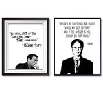 3PCS The Office Motivational Quote print, TV Show poster wall decor, Michael Scott, Dwight Schrut, Funny Great Gift For Fans,11*14 Inch