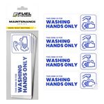 Hand Wash Only Sign – Sink Label | Foodservice Compliant | Easy Peel & Stick | Commercial Kitchen, Restaurant | Heavy-Duty, This Sink for Hand Washing Only Sign – USA Made (6x2 in), 20 Labels