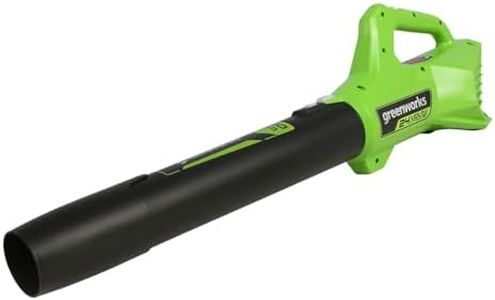 Greenworks Cordless Leaf Blower, Lightweight Axial Battery Leaf Blower 145km/h 9.08m3/min WITHOUT 24V Battery & Charger, Electric Leaf Blower Cordless Garden Blower, 3 Year Guarantee G24ABII