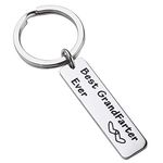 Grandfather Keychain Funny Father's Day Gift Best Grandpa Ever