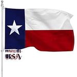 4x6 US Texas Flag for Outside Embro