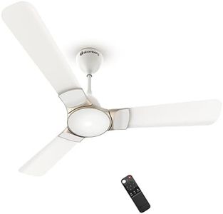 atomberg Erica Nuvo 1200mm BLDC Ceiling Fan with Remote | Award Winning Designer Fan | 5 star | High Air Delivery | Low noise operation | Elegant Trims | 3 Year Warranty | Snow White