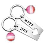 MAOFAED Lesbian Gift LGBT Gift Wifey Wife Couple Gift Lesbian Pride Gift LGBT Pride Gift for Girlfriend from Girlfriend (wifey wifeCA)