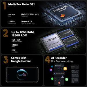 Ulefone Armor X16 Rugged Smartphone – 48MP Night Vision, 128GB, 10360mAh, 6.56" Waterproof 4G Dual SIM