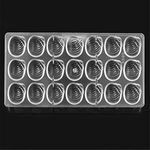 VAK 21 Holes DIY Cake Chocolate Mold,Candy Making Tool,Sea Snail Shaped Polycarbonate Bakery Pastry Baking Pan,Ice Tray,Bakeware Tray Moulds,Kitchen Baking Supplies - 27.5x13.5x2.3cm