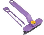 Kmils Multi-Function Bathroom Plastic Cleaning Brush,Tiles Cleaning Brush,Hard Bristle Rotating Crevice Gap Cleaning Brushes For Bathroom,Floor Cleaner Brush(Multi Colour)