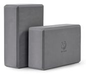 Slim Panda Yoga Blocks Set of 2,Durable 9x3x6 inch Eco-friendly EVA Foam Block,Non-Slip,Easy Grip,High Density Yoga Bricks for Yoga,Pilates,Balance,Stability,Stretching,Meditation