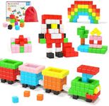 Hiwawind Magnetic Blocks Toddlers Toys, Building Preschool Outdoor Travel Toys for STEM Learning & Education, Ideal Gifts Toys for 3 4 5 6 7 8 Year Old Kids Boys Girls
