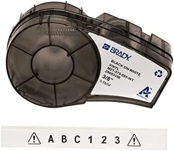 Brady M21-375-595-WT Mobile Printer Cartridge for BMP21, ID Pal, and LABPAL Label Printer Labels