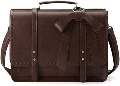 ECOSUSI Women Briefcase PU Leather Laptop Bag College Satchel fit 15.6" Laptop