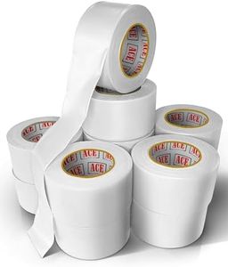 ACE Supply White Flagging Tape 144 Pack - Non-Adhesive Survey Tape - 1.5 Inch Width, 150 Ft Length, 2 Mil - Tree Marking Ribbon, Surveyors Ribbon