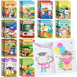 BenLouis 24Pack Kindergarten Graduation Mini Coloring Books Party Favor for Kids Preschool School Classroom Reward Activity Books Bulk for Student Teacher Pre K Congrats Grad Goodies Bag Gift Stuffer