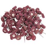 HIPOGT 100 Pcs Abrasive Wheel Buffing Polishing kit for Rotary Polishing Tool Grinding Accessories 2.35mm mandrel