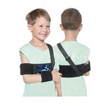 Mybow Pediatric Shoulder Immobilizer Kids Arm Sling for Shoulder Injury Dislocated Medical Child Sling for Broken Collarbone Healing Brace Clavicle Fracture Rotator Cuff Toddler Arm Sling (Small)