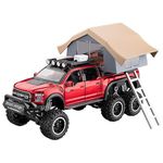 Magicwand® 1:24 Scale Die-Cast Raptor Camping【Random Color】【Large】 with 6 Openable Doors,Pull Back Action, Working Lights【Pack of 1】