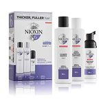 Nioxin 3-Part System | System 6 | Chemically Treated Hair with Progressed Thinning Hair Treatment | Scalp Therapy | Hair Thickening Treatment | Trial Kit