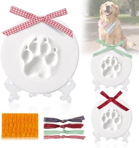 Pet Memorial Keepsake Ornament Kit - Dog & Cat Impression Kit as Loss Pet Keepsake and Gifts for Pet Lover (Clay Paw Print Keepsake Kit), 3 Packs
