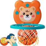 SuyuanArt Toddlers Basketball Hoop Indoor for Kids - Portable Wall Mount Baby Basketball Hoop Goal Set,Boys Girls Toddler Toys for Ages 2-4 3-5, Christmas Birthday Gift for Toddler Age 1 and Up