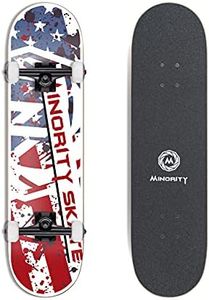 MINORITY 32inch Maple Skateboard|Trick Skateboard for Beginners, Intermediate and Pros (America)