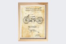 LSM law suits and more Patent Print of The Harley Davidson (10" x 15", Unframed Print) - Art Work Print, Wall Art