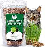 The Cat Ladies 100% Organic Cat Grass Seed (Non GMO) 16Ounce