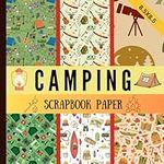 camping scrapbook paper: outdoors c