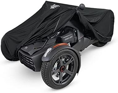 UltraGard (4-474BK) Can-Am Ryker Cover Weather Resistant Full Cover Windshield Liner Exhaust Heat Shield Protector from Dust Dirt Rain Sun Rays (Black/Black Charcoal)