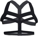 iiniim Mens Sexy Harness Belt Body Chest Lingerie Nylon Elastic Shoulder Strap Punk Gothic Rave Clubwear Black One Size