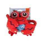 BarkButler x Fofos Sealife Crab Plush Dog Toy, Red|X-Small - Medium (0-20kgs)|Reinforced Seams|Enhanced Durability|Squeaker Inside|for All Dogs Breeds|Chew, Tug, Play