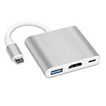 COVVY USB-C to HDMI Adapter USB C Charging Port Converter Adapter USB C Hub Compatible with Chromebook/Samsung Galaxy S8/S9, MacBook Air, iPad Pro 2020,Dell XPS 13/15 and More(Silver)