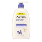Aveeno Stress Relief Body Wash with Soothing Oat, Lavender, Chamomile & Ylang-Ylang Essential.