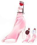 Pink Gin Gift - Miniature Lady Shoe Shaped Glass Bottle - 40ml - 40% ABV - Made By IL GUSTO