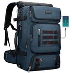 WITZMAN Carry on Travel Backpack for Men Airline Approved Convertible Nylon Duffle Backpack Luggage Bag(B682 Blue)