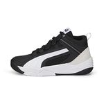 PUMA Men's Rebound Future Evo Sneaker, Black/White, 9.5